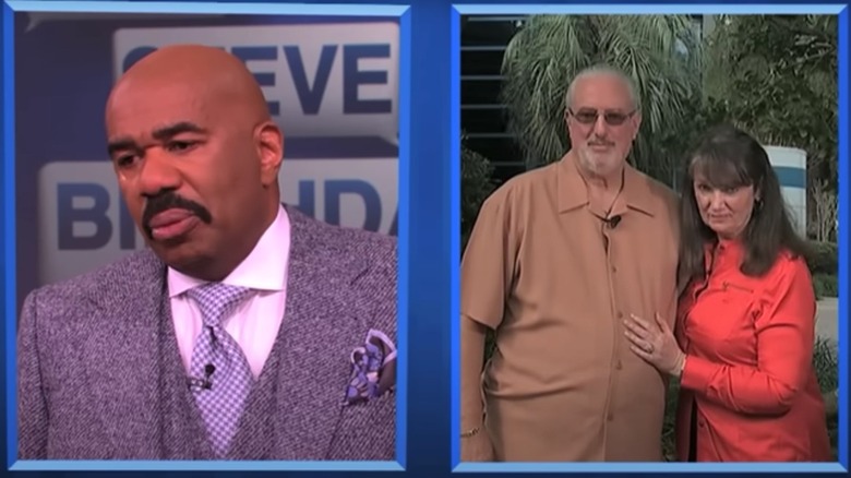 Steve Harvey and Rich and Becky Liss speaking