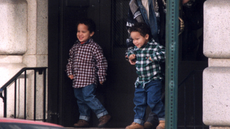 Aaron De Niro and Julian De Niro as kids