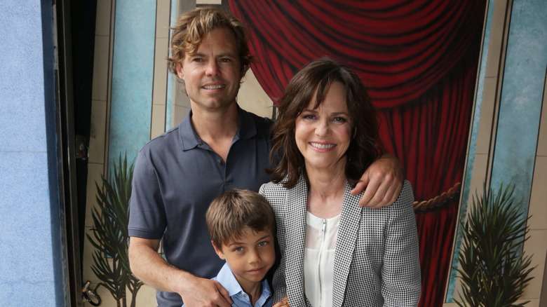 Sally Field with her son and grandson