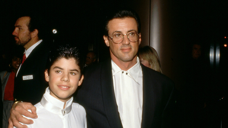 Sylvester Stallone and Sage Stallone