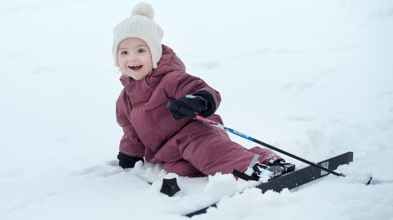 Sweden's Princess Estelle skiing