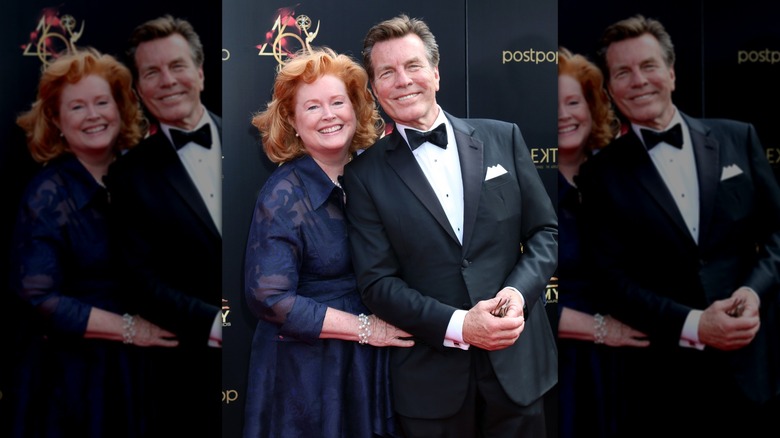 Peter Bergman and Mariellen posing