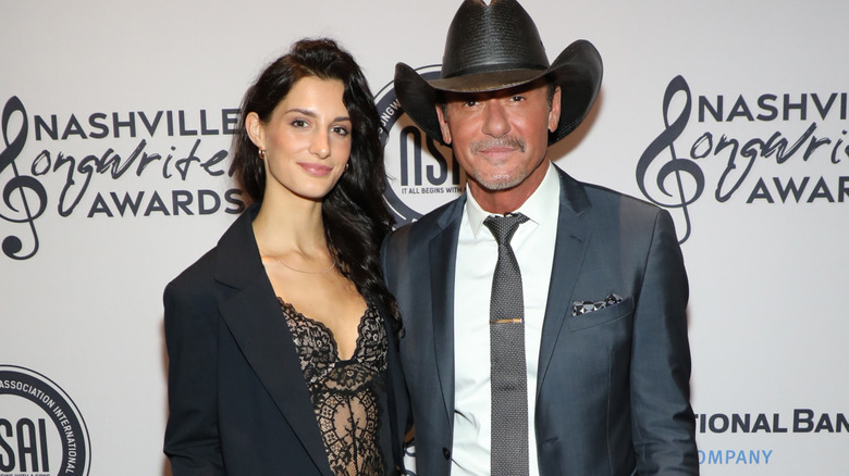 Audrey McGraw with Tim McGraw