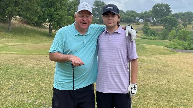 Tim Walz and Gus Walz