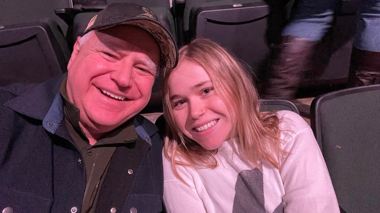 Tim Walz and Hope Walz smiling