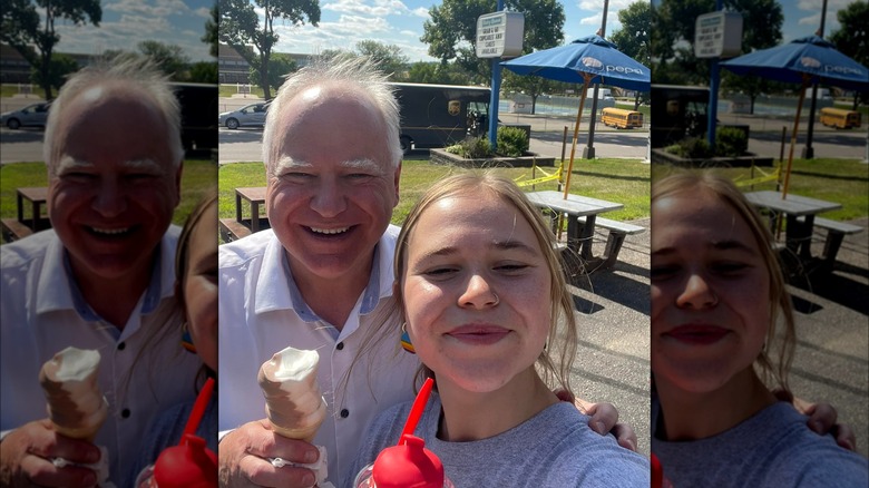 Tim Walz and Hope Walz smiling