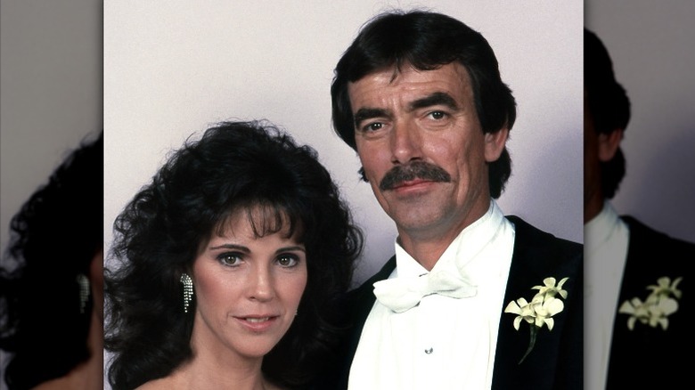 Meg Bennett posing with Eric Braeden