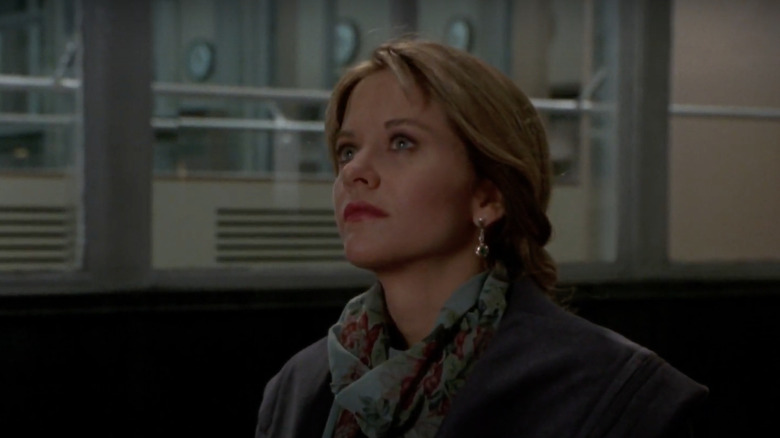 Meg Ryan staring off