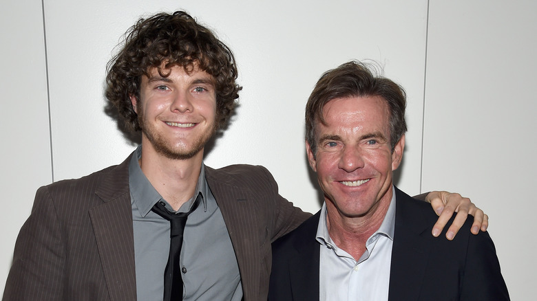 Meg Ryan's son, Jack, and Dennis Quaid in 2015