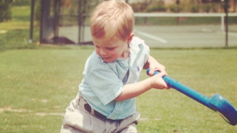 Meg Ryan's son Jack Quaid as a kid playing sports