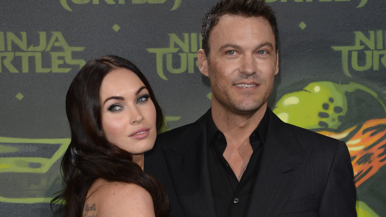 Megan Fox and Brian Austin Green at a movie premiere 