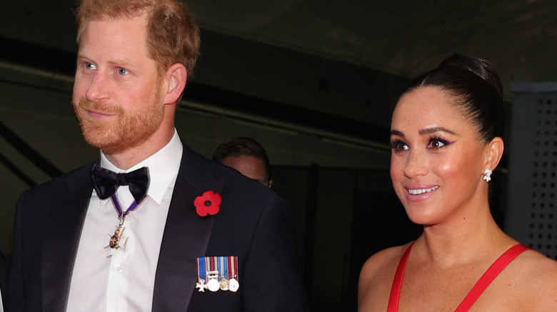 Prince Harry and Meghan Markle at an event