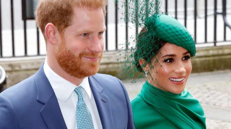 Harry and Meghan at an event