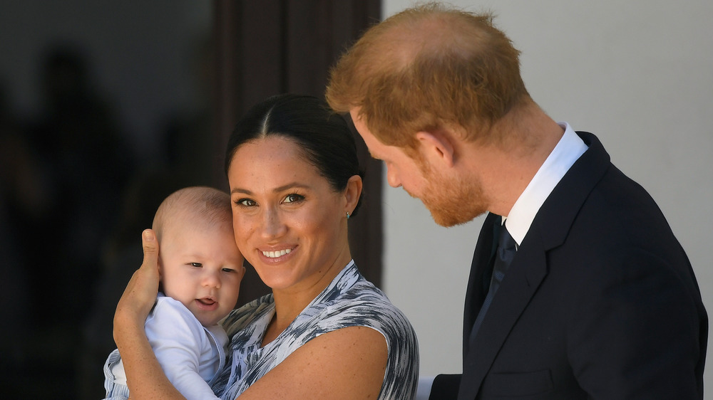 Archie, Meghan, and Harry family photo