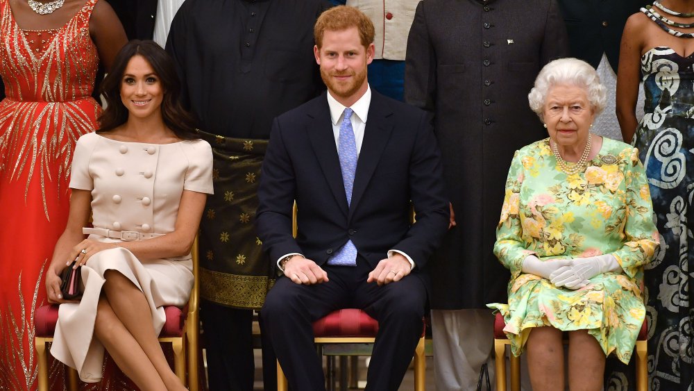 Meghan, Harry, and Queen Elizabeth