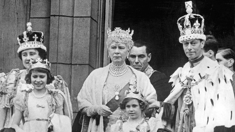 King George VI (born Albert), Elizabeth Bowes-Lyon, then Princess Elizabeth, Princess Margaret