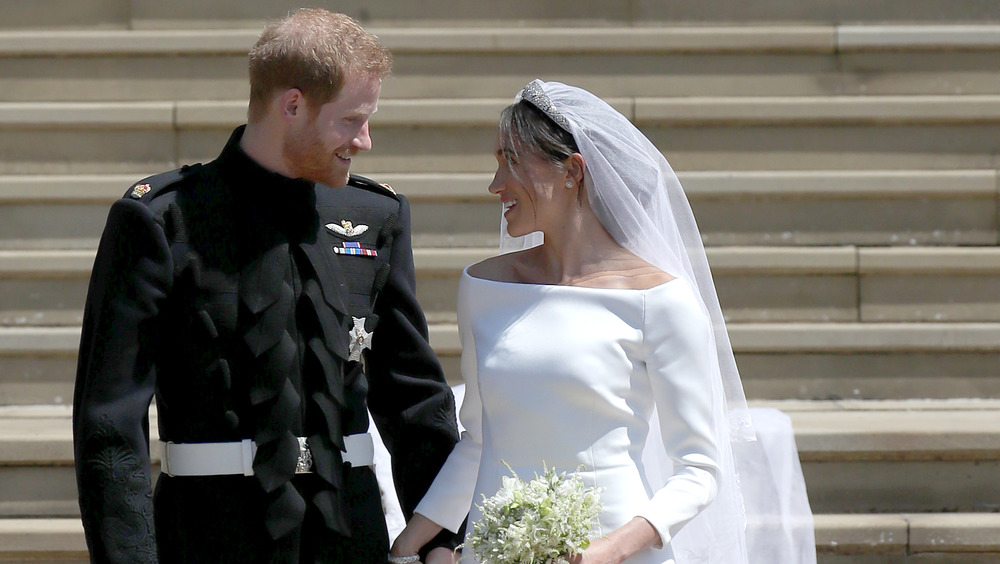 Harry and Meghan after the ceremony