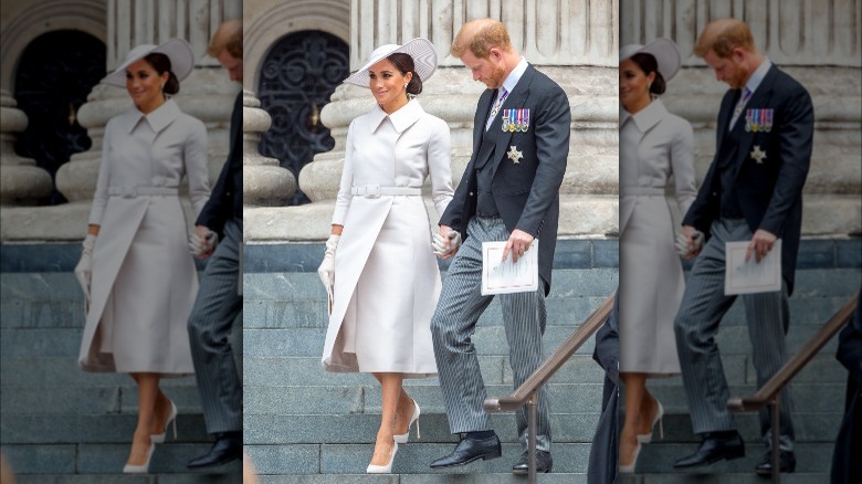 Meghan Markle and Prince Harry at church service
