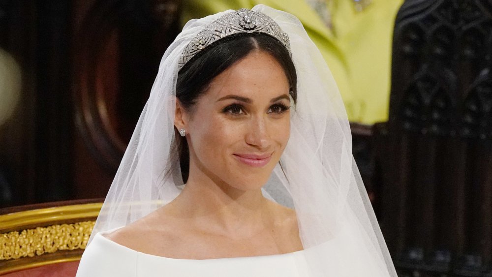 Meghan Markle in a tiara at her wedding