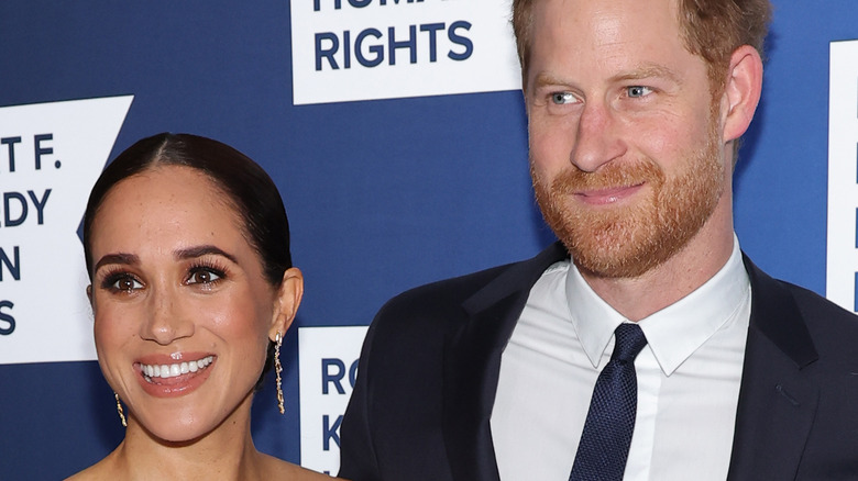 Meghan Markle and Prince Harry smiling