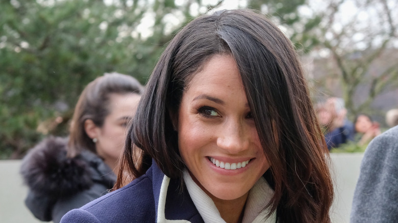 Meghan Markle smiling