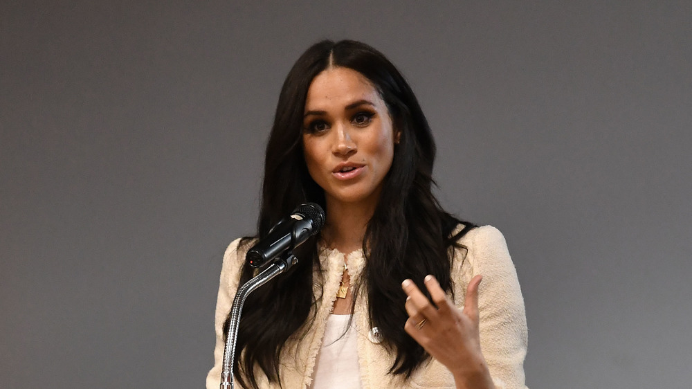 Meghan Markle speaking