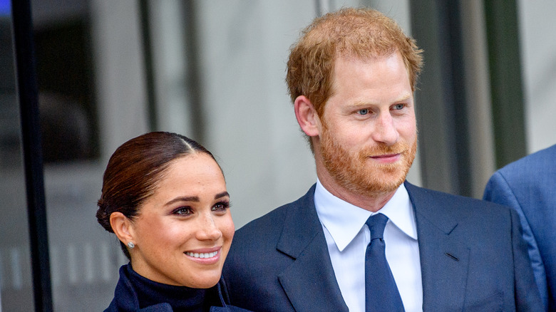 Meghan and Harry at the One World Observatory