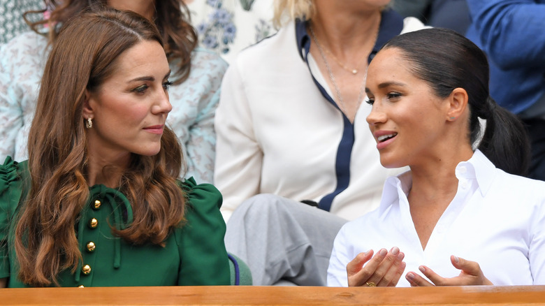 Meghan Markle and Kate Middleton spend time together. 