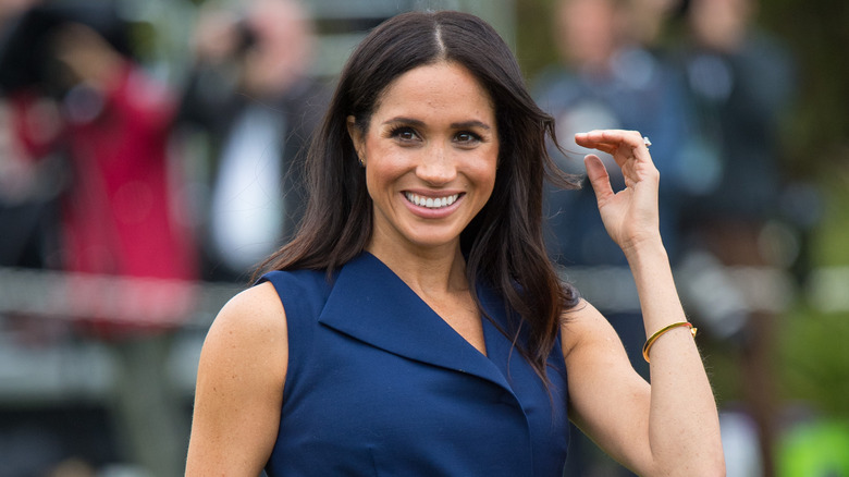 Meghan Markle smiles 