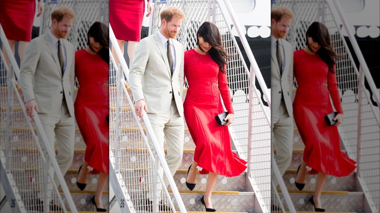 Meghan Markle walking 