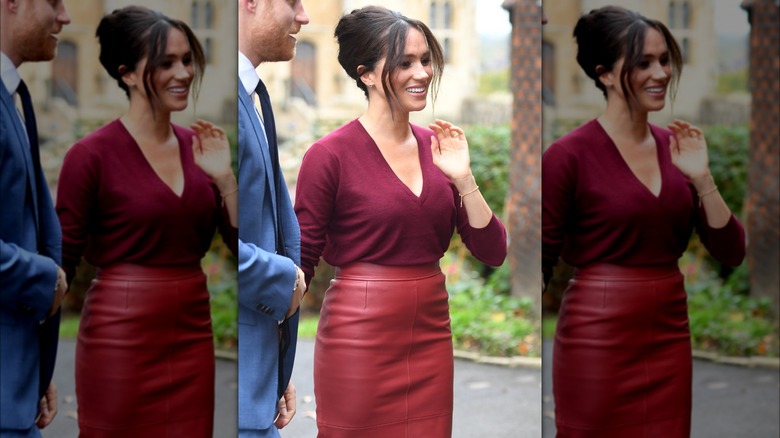 Meghan Markle waving