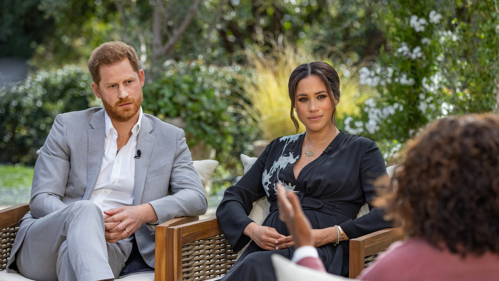 Harry and Meghan with Oprah