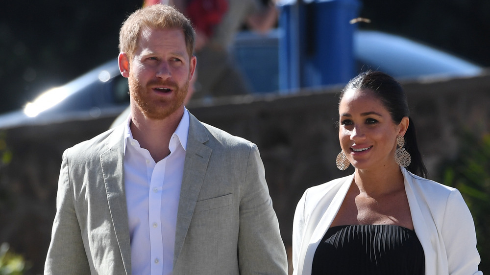 Meghan and Harry during their visit to Morocco