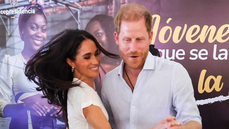 Meghan Markle and Prince Harry dancing