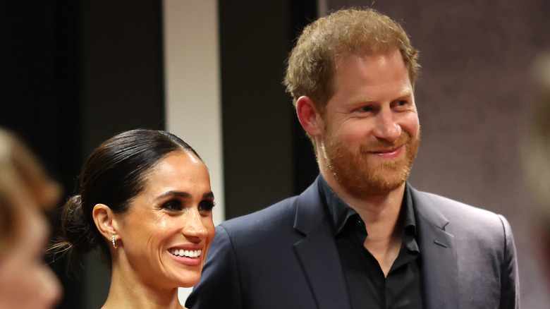 Meghan Markle and Prince Harry smiling