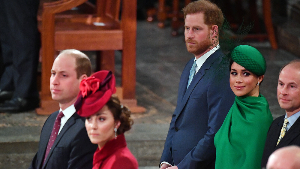 The royals at the Commonwealth service