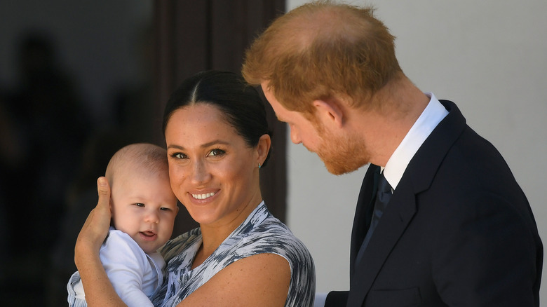 Prince Harry and Meghan Markle with baby Archie