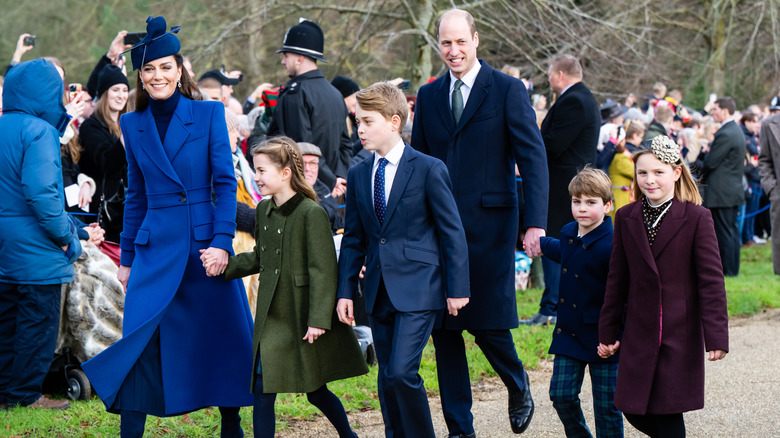 Prince William and family Christmas walk 2023