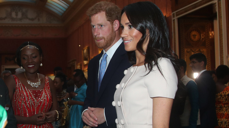 Meghan Markle and Prince Harry at the Young Leaders Reception