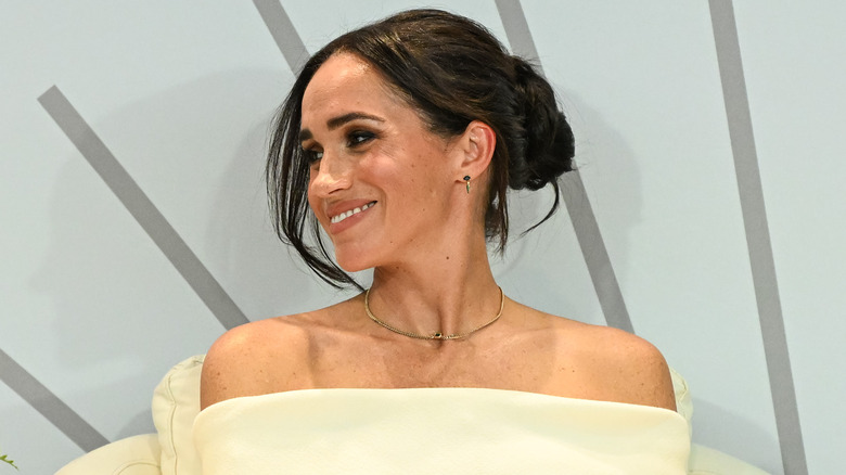 Meghan Markle smiling