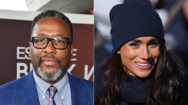 Wendell Pierce & Meghan Markle smiling