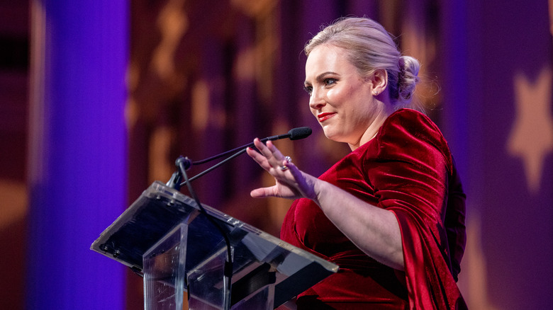 Meghan McCain speaks at event