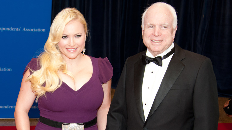 John and Meghan McCain smiling