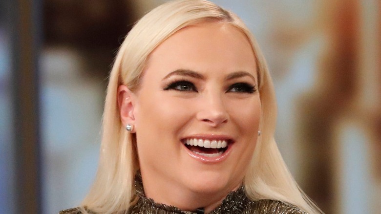 Meghan McCain laughing on the set of The View