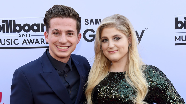 Charlie Puth and Meghan Trainor at the 2015 Billboard Awards 