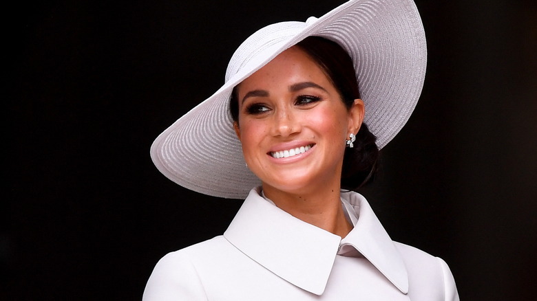 Meghan Markle at the Platinum Jubilee in June of 2022