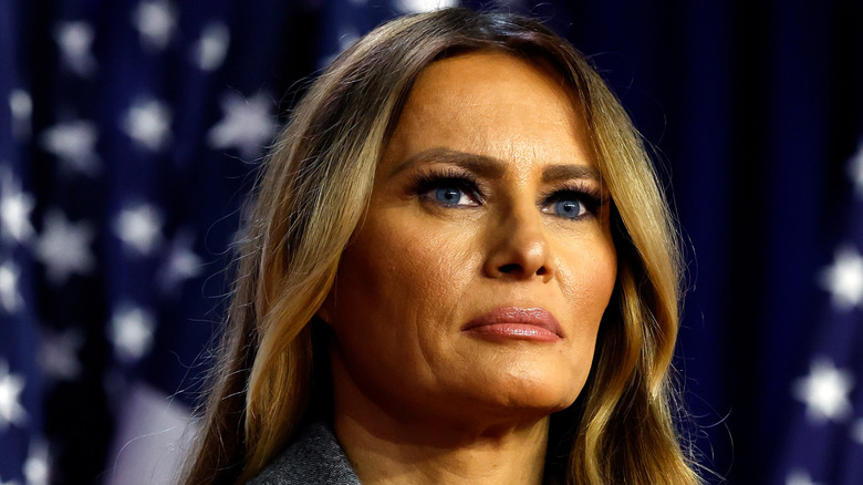 melania trump scowling