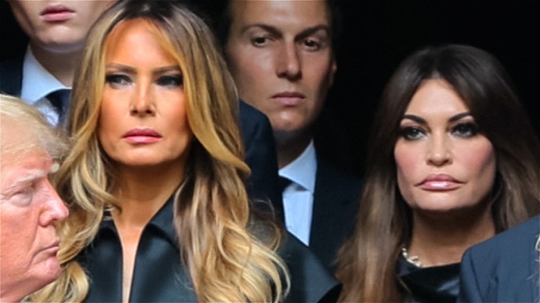 Melania Trump and Kimberly Guilfoyle stand side by side