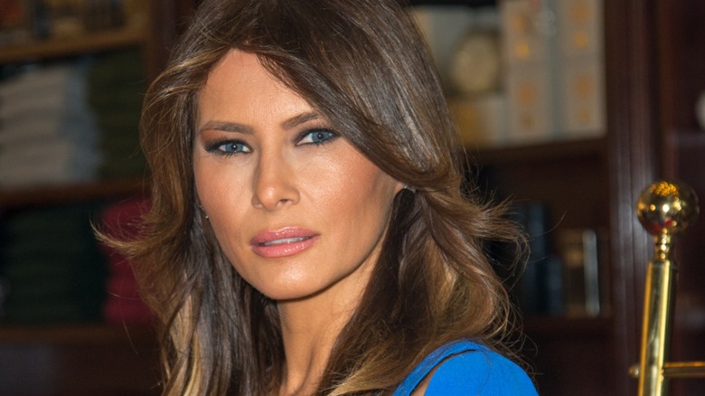 Melania Trump looking into the camera