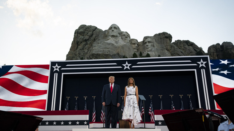 The Trumps at Mount Rushmore